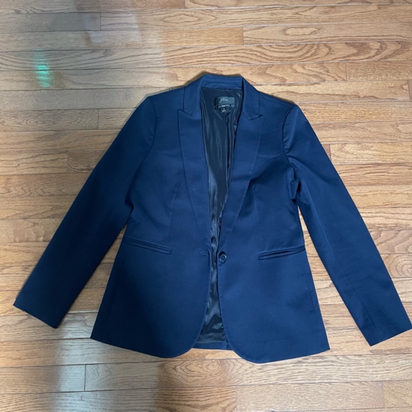 J. Crew Navy Blazer and Pant Suit Set - Size 4 - Picture 3 of 16